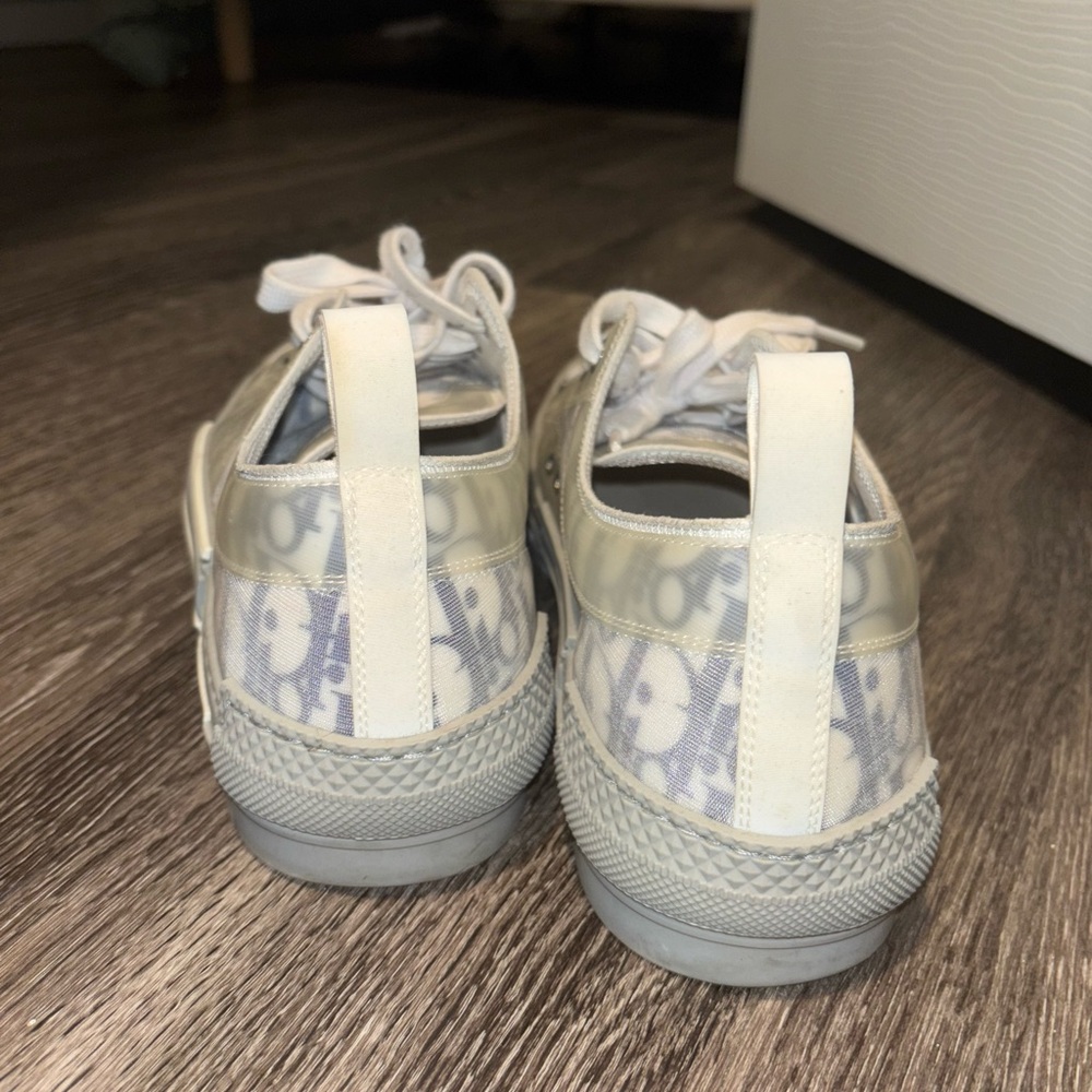 Dior Monogram White and Gray Shoes